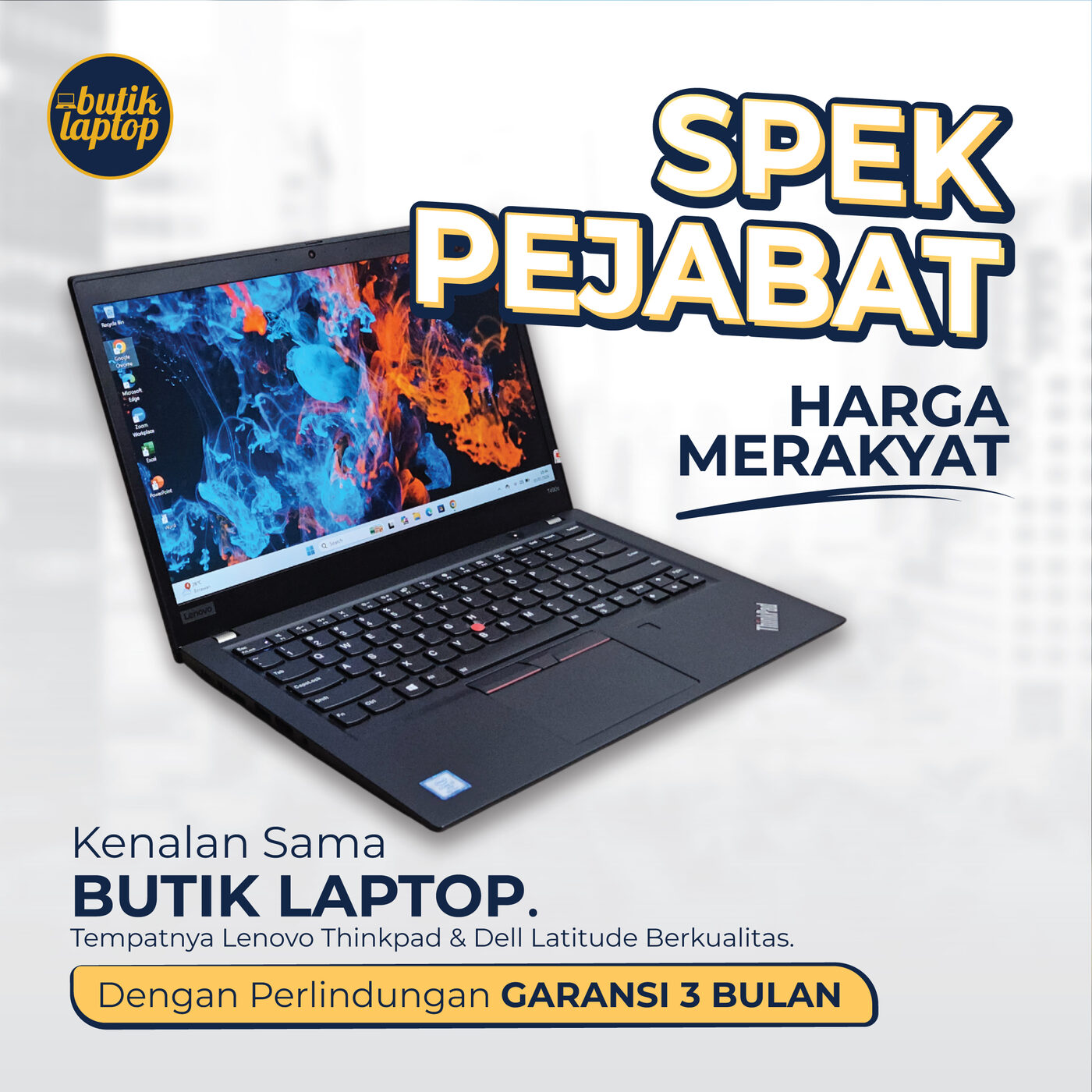 Butik Laptop ad — angle 3